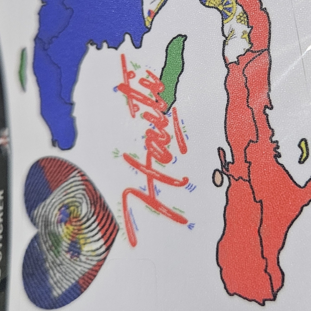 Haiti Themed Tablet Cover - Multicolor